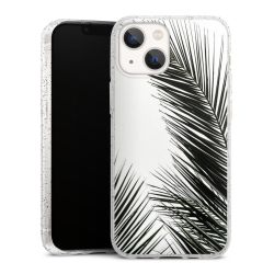 Silicone Glitter Case silver glitter