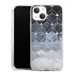 Silicone Glitter Case silver glitter