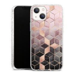 Silicone Glitter Case silver glitter