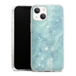 Silicone Glitter Case silver glitter