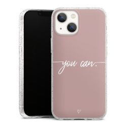 Silicone Glitter Case silver glitter