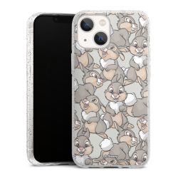 Silicone Glitter Case silver glitter