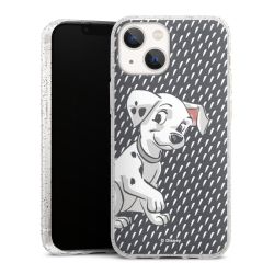 Silicone Glitter Case silver glitter