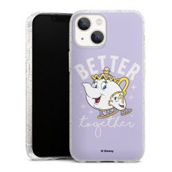 Silicone Glitter Case silver glitter