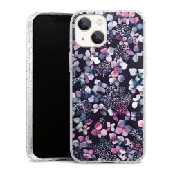 Silicone Glitter Case silver glitter