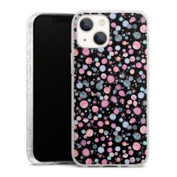 Silicone Glitter Case silver glitter