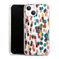 Silicone Glitter Case silver glitter