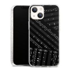 Silicone Glitter Case silver glitter