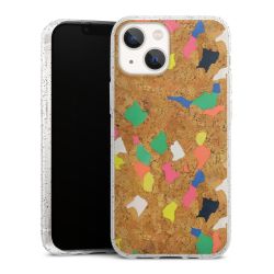 Silicone Glitter Case silver glitter