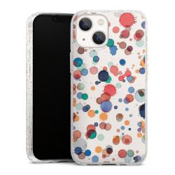 Silicone Glitter Case silver glitter