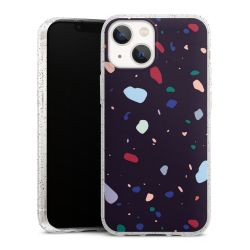 Silicone Glitter Case silver glitter