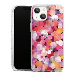 Silicone Glitter Case silver glitter