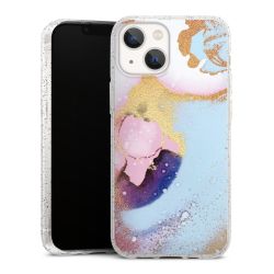 Silicone Glitter Case silver glitter