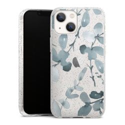 Silicone Glitter Case silver glitter