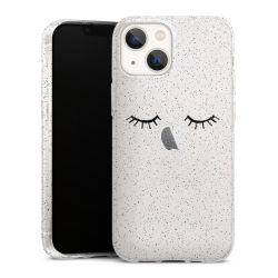 Silicone Glitter Case silver glitter