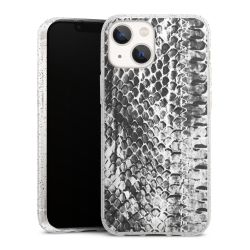 Silicone Glitter Case silver glitter