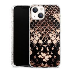 Silicone Glitter Case silver glitter