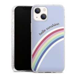 Silicone Glitter Case silver glitter