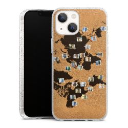 Silicone Glitter Case silver glitter