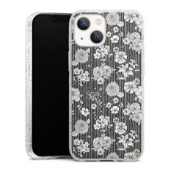 Silicone Glitter Case silver glitter