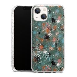 Silicone Glitter Case silver glitter