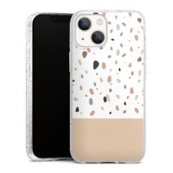 Silicone Glitter Case silver glitter