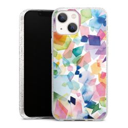 Silicone Glitter Case silver glitter