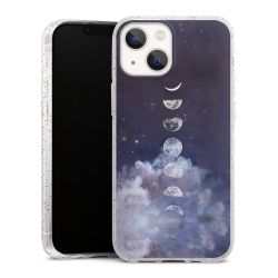 Silicone Glitter Case silver glitter