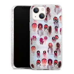 Silicone Glitter Case silver glitter