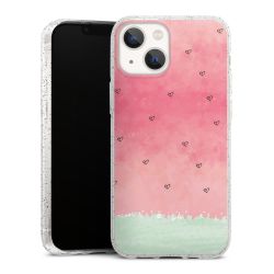 Silicone Glitter Case silver glitter