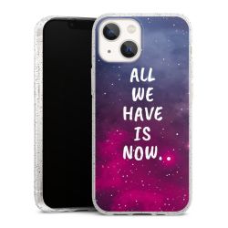 Silicone Glitter Case silver glitter