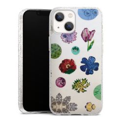 Silicone Glitter Case silver glitter