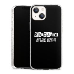 Silicone Glitter Case silver glitter