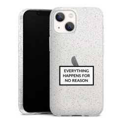 Silicone Glitter Case silver glitter