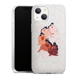 Silicone Glitter Case silver glitter