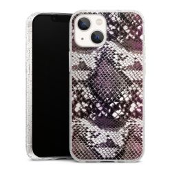 Silicone Glitter Case silver glitter