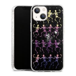 Silicone Glitter Case silver glitter