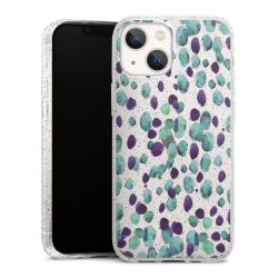 Silicone Glitter Case silver glitter