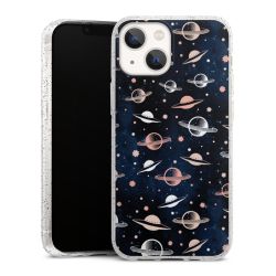 Silicone Glitter Case silver glitter