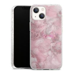 Silicone Glitter Case silver glitter