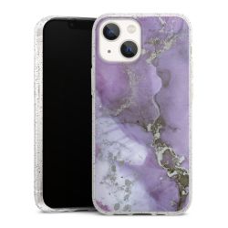 Silicone Glitter Case silver glitter