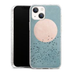 Silicone Glitter Case silver glitter