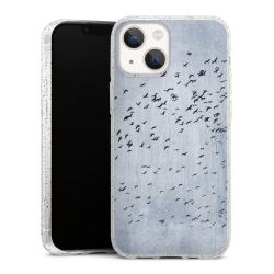 Silicone Glitter Case silver glitter