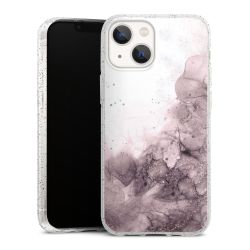 Silicone Glitter Case silver glitter