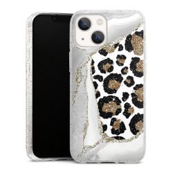 Silicone Glitter Case silver glitter