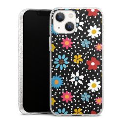 Silicone Glitter Case silver glitter