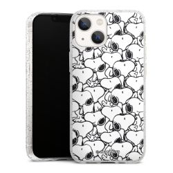 Silicone Glitter Case silver glitter