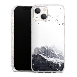 Silicone Glitter Case silver glitter