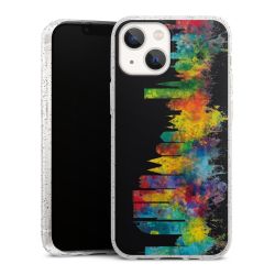 Silicone Glitter Case silver glitter