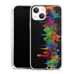 Silicone Glitter Case silver glitter